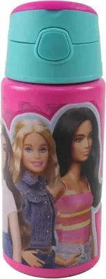 Immagine prodotto di Barbie Love bottiglia in alluminio con gancio 500 ml