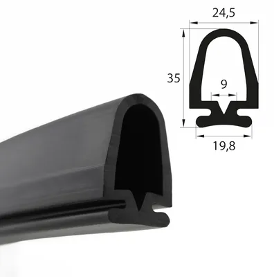 Produktbild von RTP1 EPDM Rollladenprofil, Fingerschutzprofil, Sicherheitsprofile, Fingerschutz