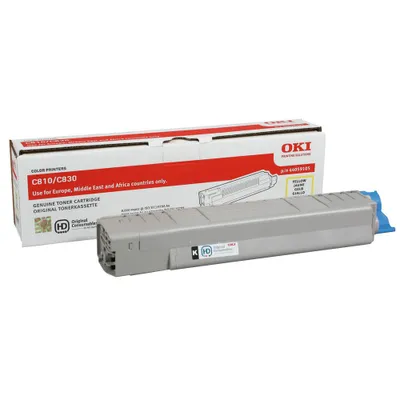 Image de OKI 44059105 Toner jaune pour OKI C800 Serie