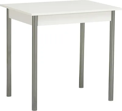 Produktbild von Küchentisch Soren Weiß, 75 cm breit, 55 cm tief, 72 cm hoch, Tischplatte 1,6 cm