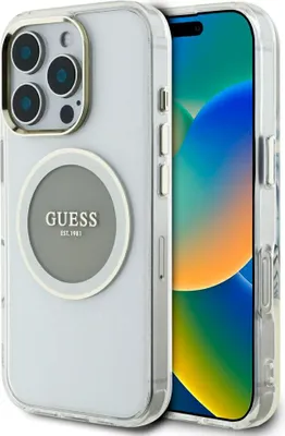 Produktbild von Guess Etui IML Classic Logo MagSafe iPhone 16 Pro