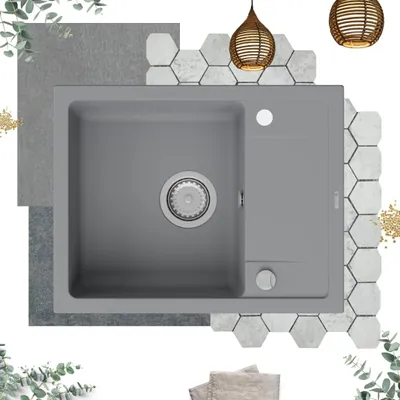 Produktbild von GRANMASTER Smart Spülbecken Küche - mit 1 Becken - Granitspüle mit Siphon Waschbecken Küche - Einbauspüle Arbeitsplatte Küchenspüle