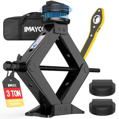 Immagine prodotto di Cric per auto 3T, compatibile con BMW, con protezione in gomma