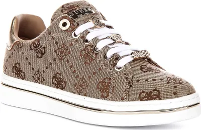 Produktbild von Guess STASEY3 Sneakers in Beige-Braun für Damen – Größe 4 UK – 37 EU – 6,5 US / Beige
