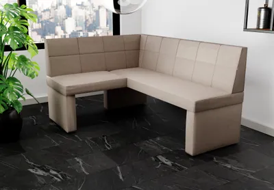Produktbild von Eckbank Bank Küchenbank 168x128 cm BLAKE R Stoff Soro Taupe