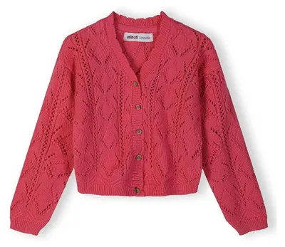 Produktbild von Minoti Strickjacken Baumwolle Rosa Gr. 80 für Mädchen