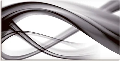 Produktbild von ARTland Leinwandbild Abstrakte Komposition (s/w) Größe: 100x50 cm