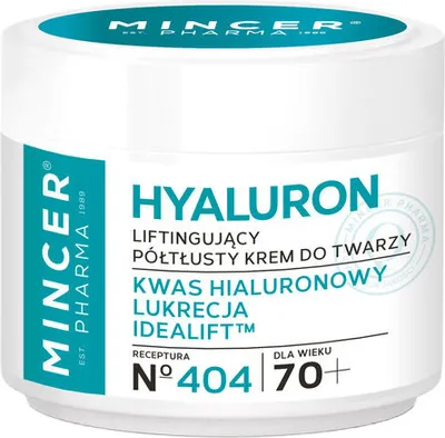 Zdjęcie produktu dla Mincer Hyaluron 70+ Krem Do Twarzy Z Lukrecją