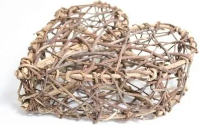 Produktbild von DBT Kranz - Valentinsherz Holz-Naturmaterialien Natur D 30 cm
