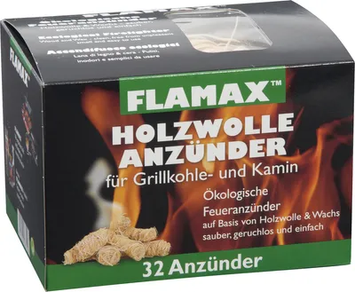 Produktbild von ÖKO-ANZÜNDER BASIS HOLZ U. WACHS 32 Stück