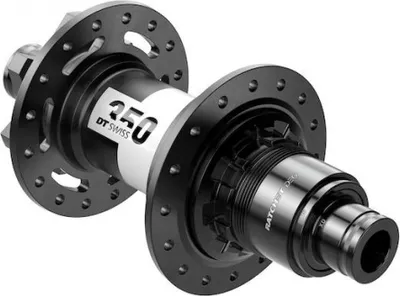 Image de Moyeu DT Swiss VTT HR 350 DEG 28 trous noir - angle d'engagement minimal - max...