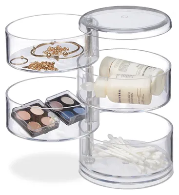 Produktbild von Kosmetik-Organizer, Kosmetikturm, Acryl, transparent