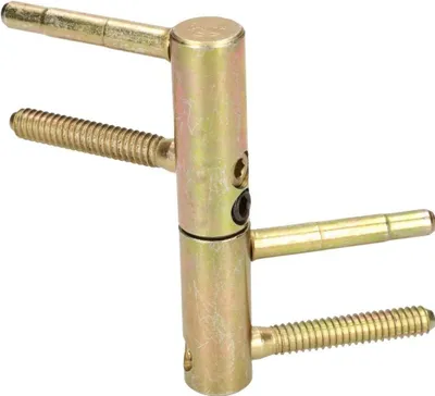 Produktbild von KOTARBAU® Einbohrband 20 mm Messing Universal Türscharnier Haustürband Robust Zargenband Futtertüre Hohe Tragkraft Zylinderkopf Verstellbar