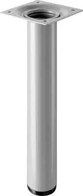 Produktbild von Hettich Tischbein 3,0 x 20 cm Stahl Aluminium-Optik - 1 Stück