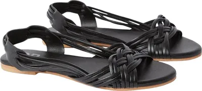 Produktbild von Dorothy Perkins - Damen Sandalen "Jocelyn", Geflochten, Leder DP5044 (37 EU) (Schwarz)