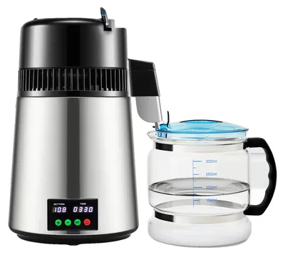 Produktbild von Wasserdestillator, 304 Edelstahl, einstellbare Zeitvoreinstellung, Silber
