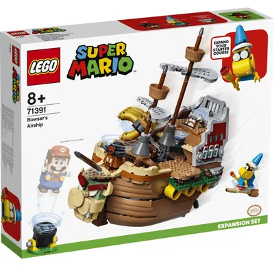 Zdjęcie produktu dla LEGO Super Mario Sterowiec Bowsera — zestaw dodatkowy, Zestaw do budowania, 8 lat(a), Plastik, 1152 szt., 1,52 kg