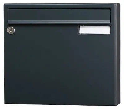 Image de Boîte aux lettres non normalisée 1 porte extérieur - Saphir - acier anthracite