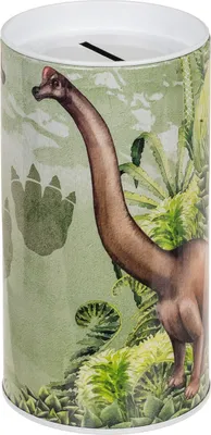 Produktbild von Metall Spardose Dinosaurier 15,5·8cm abnehmbarer Deckel Brachiosaurus