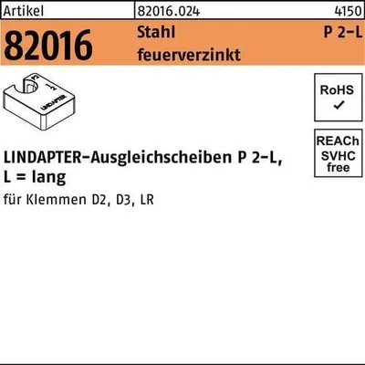 Produktbild von Ausgleichscheibe R 82016 GTW 40 P2 M 16 / 16,0 Stahl feuerverzinkt