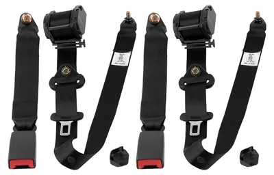 Produktbild von 2er Set Auto Sicherheitsgurte - 3-Punkt Automatikgurt - Schulter und Beckengurt - passend für Jeep - Stahlschloss - ABS-Polyester