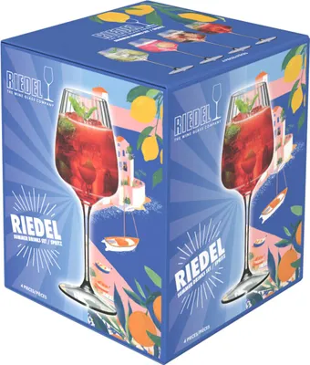 Immagine prodotto di Riedel Summer Drinks Spritz Set, 4er Set, Cocktailsglas, Longdrinkglas, Kristallglas, 550 ml, 5515/26
