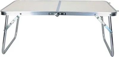 Zdjęcie produktu dla Stół kempingowy Famanu, aluminiowy, składany - 40 cm (głębokość) x 60 cm (szerokość) x 26 cm (wysokość)