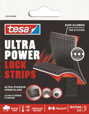 Image de TESA 552340000000 Velcro Noir 1 pièce(s)