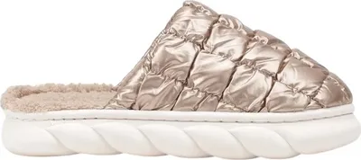 Produktbild von Damen Hausschuhe Gefüttert Slippers Isoliert Slin On Schlappen Alanta Khaki Gr.38/39