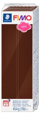 Produktbild von FIMO Mod.masse Fimo soft 454g schokolade