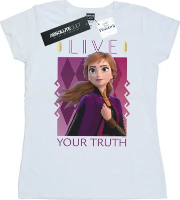 Produktbild von Disney - "Frozen 2 Live Your Truth" T-Shirt für Damen BI21801 (S) (Weiß)