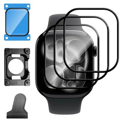Obrázek produktu pro Ochranná fólie pro Apple Watch Series 11, 46 mm, 3 kusy, odolná proti poškrábání