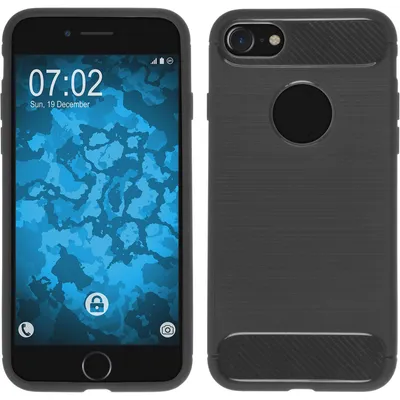 Produktbild von PhoneNatic Case kompatibel mit Apple iPhone 8 - grau Silikon Hülle Ultimate Cover