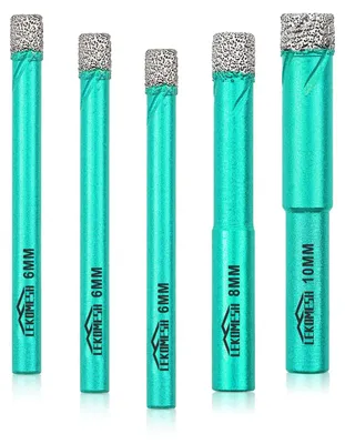 Produktbild von Diamantbohrerset – 5 Stück für Trockenbohrungen, 6-10 mm