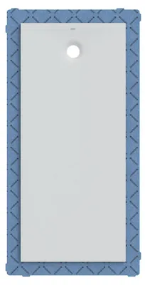 Immagine prodotto di Geberit receveur de douche rectangulaire Olona 75x170 cm, hauteur 4 cm, écoulement derrière au centre, blanc/ mat, 550.927.00.1, 550.927.00.1
