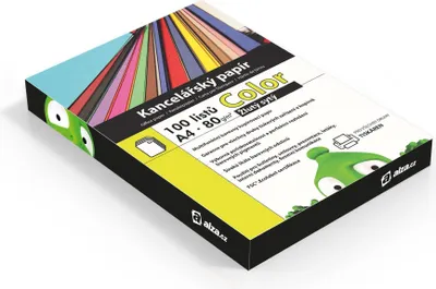 Produktbild von Büropapier gelb A4 100 Blatt 80 g/m² für Laser- und Tintenstrahldrucker