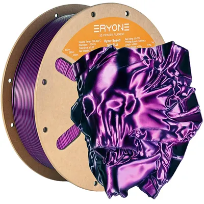Image de Filament pour imprimante 3D, haute qualité, deux couleurs, violet et noir