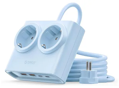 Produktbild von Orico PDC25 25W 6-in-1 Steckdosenleiste (2x Netzanschluss + 2x USB-A + 2x USB-C)