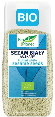 SEZAM BIAŁY ŁUSKANY BIO 200 g - BIO PLANET