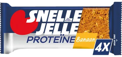 Zdjęcie produktu dla Snelle Jelle Protein Bar Banana Pack 4 200g – Przekąska bogata w białko