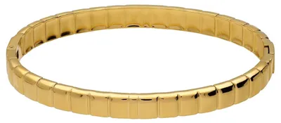Productafbeelding van Damesarmband van verguld staal met strepen - Goud - Nikkelvrij