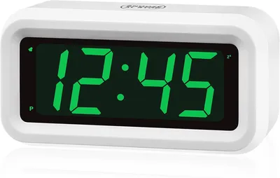 Obrázok produktu pre Digitálne LED hodiny s batériovým napájaním, s veľkým displejom, automatickým stmievaním, funkciou odloženia budíka, vhodné na zavesenie na stenu alebo na umiestnenie na stôl, s možnosťou zobrazenia času v 12/24-hodinovom formáte