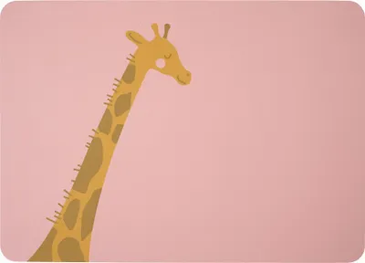 Immagine prodotto di Tovaglietta ASA Kids Giraffe Gisele 46x33cm in pelle rosa 1 pezzo