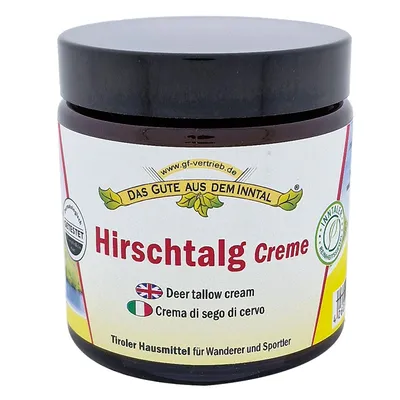 Zdjęcie produktu dla Inntaler Naturprodukte krem z łoju jelenia | 110 ml | z oliwą z oliwek i olejem z awokado