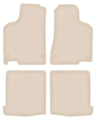 Produktbild von DURBAN Beige Velours-Fußmatten-Set für Volkswagen Lupo 3L Schrägheck (1997-2005)