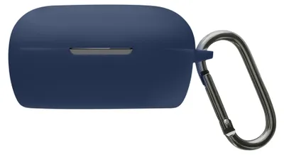 Produktbild von kwmobile Schutzhülle für Bose QuietComfort Earbuds Hülle - TPU Silikon Case für Kopfhörer Ladecase - stoßfestes Cover mit Karabiner - Dunkelblau