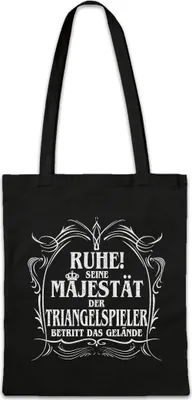 Produktbild von Urban Backwoods Seine Majestät Der Triangelspieler, Stofftasche, Farbe: Schwarz