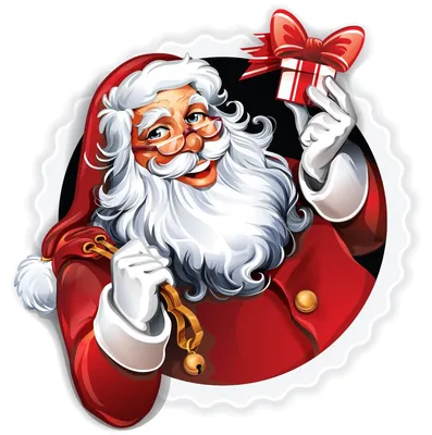 Produktbild von Weihnachtsmann-Aufkleber – Weihnachtliche Klebeaufkleber – Festtagsdekoration – 75 x 70 cm