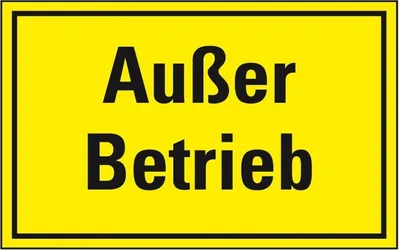 Produktbild von Dreifke® Schild I Warnschild Außer Betrieb!, Magnetfolie, 120x200mm