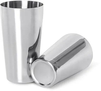 Zdjęcie produktu dla Profesjonalny shaker do koktajli ze stali nierdzewnej, 2-częściowy
